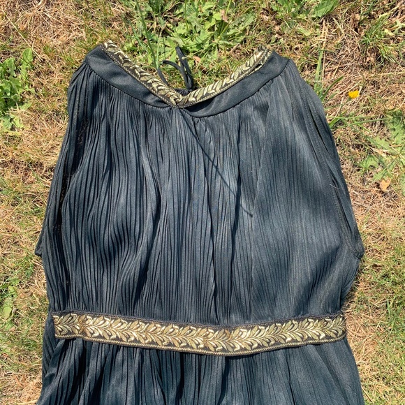 Vintage 60s/70s black/gold nighty M - Picture 4 of 6